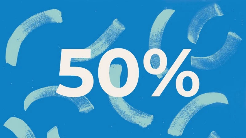 50% reduction in carbon footprint