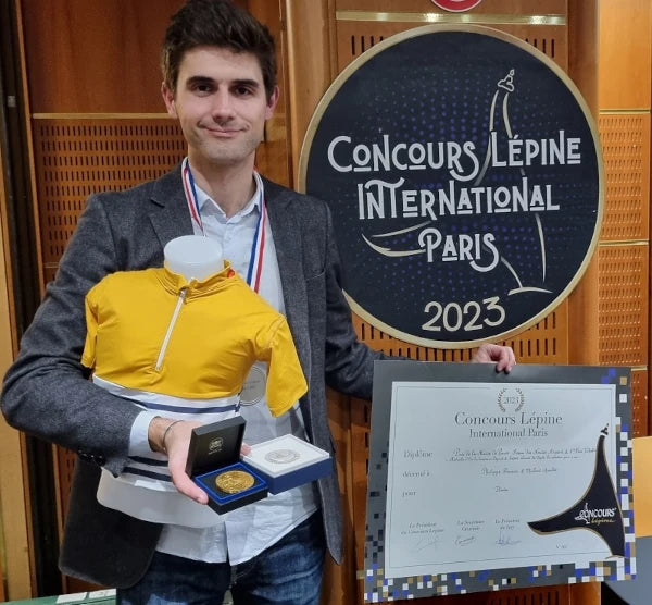 One of the creator with the medal from "Concours Lépine Paris" from 2023
