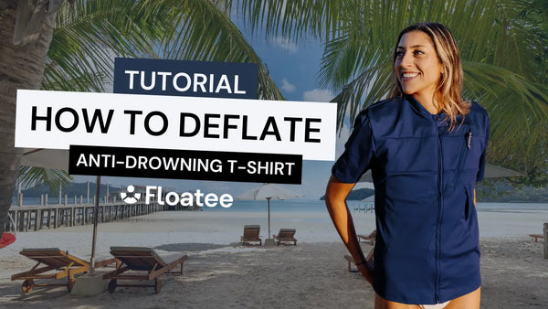 adult anti-drowning t-shirt : how to deflate