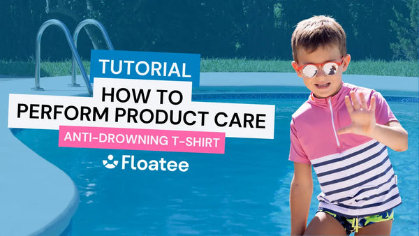 child anti-drowning tee-shirt : how to perform product care