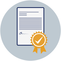 Illustration of a certificate