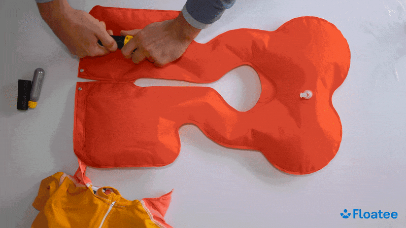 Demonstration of the gaz cartridge changement