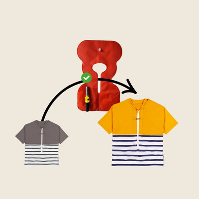 Floatee, maintenance service, new T-shirt = yellow + short sleeves