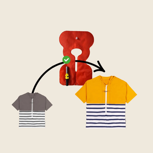 Floatee, maintenance service, new T-shirt = yellow + short sleeves